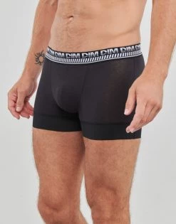 Sous-vêtements Homme Boxers DIM 3D FLEX STAY & FIT X 2 Noir -Boxers Homme Soldes 15221801 500 C