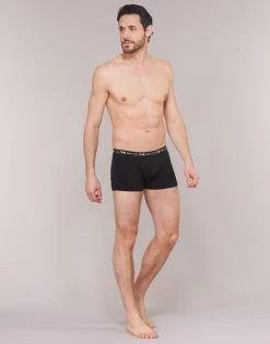 Sous-vêtements Homme Boxers DIM COTON STRETCH X3 Noir -Boxers Homme Soldes 15221805 500 C