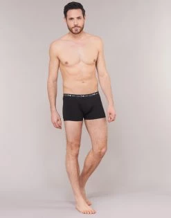Sous-vêtements Homme Boxers DIM COTON STRETCH X3 Noir / Gris / Blanc -Boxers Homme Soldes 15221806 500 C