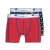 Sous-vêtements Homme Boxers Champion MIX UNI + IMPRIME X2 Noir / Rouge