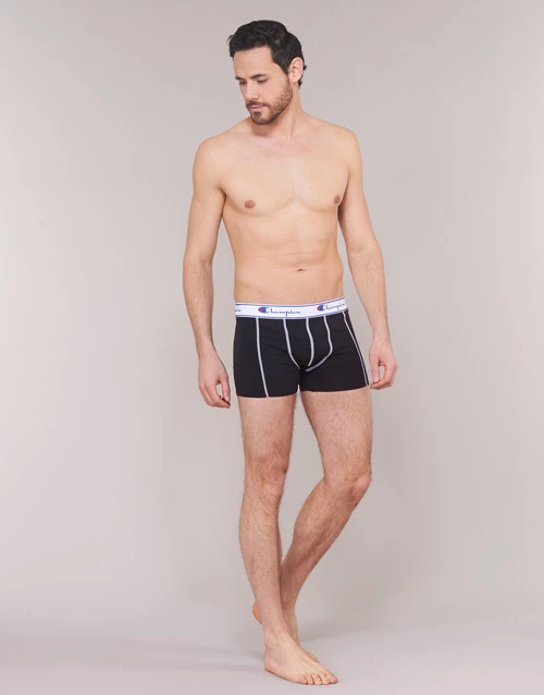 Sous-vêtements Homme Boxers Champion UNI X2 Noir / Gris 3 Sous-vêtements Homme Boxers Champion UNI X2 Noir / Gris – Image 3