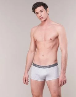 Sous-vêtements Homme Boxers Emporio Armani CC722-PACK DE 3 Marine / Gris / Noir -Boxers Homme Soldes 15263434 500 B