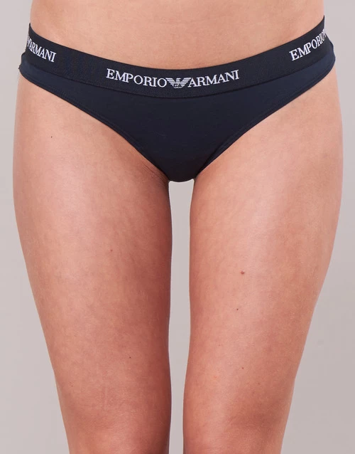 Sous-vêtements Femme Culottes & slips Emporio Armani CC317-PACK DE 2 Blanc / Marine 4 Sous-vêtements Femme Culottes & slips Emporio Armani CC317-PACK DE 2 Blanc / Marine – Image 4