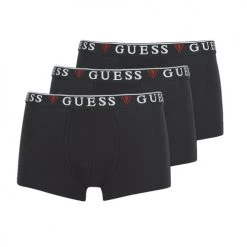 Sous-vêtements Homme Boxers Guess U97G01-JR003-A996 X3 Noir