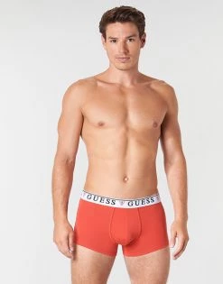 Sous-vêtements Homme Boxers Guess U97G01-JR003-FQ90 X3 Noir / Rouge / Marine -Boxers Homme Soldes 15263514 500 B