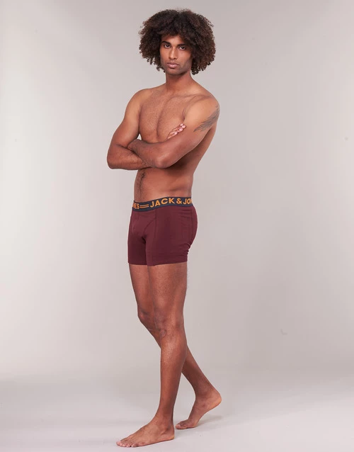 Sous-vêtements Homme Boxers Jack & Jones JACLICHFIELD X 3 Gris / Noir / Bordeaux 3 Sous-vêtements Homme Boxers Jack & Jones JACLICHFIELD X 3 Gris / Noir / Bordeaux – Image 3