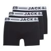 Sous-vêtements Homme Boxers Jack & Jones SENSE X 3 Noir