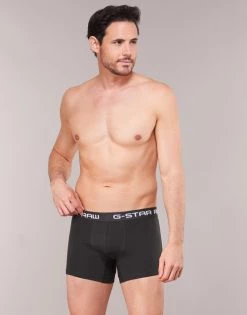 Sous-vêtements Homme Boxers G-Star Raw CLASSIC TRUNK CLR 3 PACK Noir / Vert -Boxers Homme Soldes 15652635 500 B