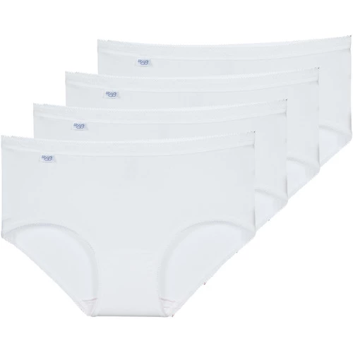 Sous-vêtements Femme Culottes & slips Sloggi BASIC+ X 4 Blanc 1 Sous-vêtements Femme Culottes & slips Sloggi BASIC+ X 4 Blanc