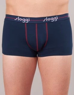Sous-vêtements Homme Boxers Sloggi MEN START X 2 Marine / Rouge -Boxers Homme Soldes 15704365 500 D