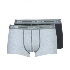 Sous-vêtements Homme Boxers Sloggi MEN START X 2 Gris / Noir