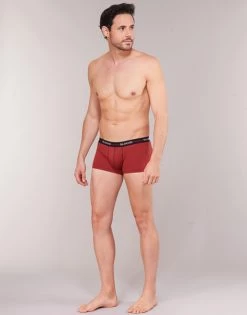 Sous-vêtements Homme Boxers Sloggi MEN START X 3 Noir / Rouge -Boxers Homme Soldes 15704368 500 C