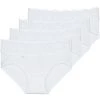 Sous-vêtements Femme Culottes & slips Sloggi ROMANCE X 4 Blanc