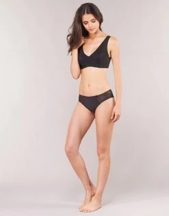 Sous-vêtements Femme Triangles / Sans armatures Sloggi ZERO FEEL Noir -Boxers Homme Soldes 15704379 500 C