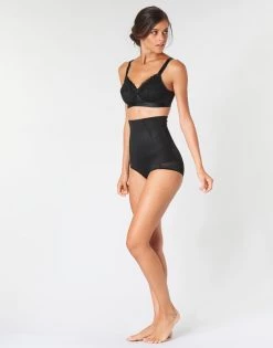 Sous-vêtements Femme Culottes gainantes PLAYTEX PERFECT SILOUHETTE Noir -Boxers Homme Soldes 16212946 500 C