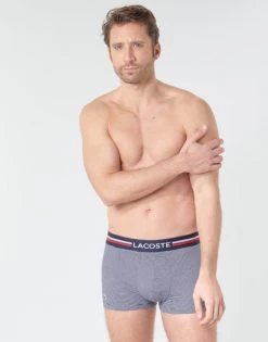 Sous-vêtements Homme Boxers Lacoste 5H3413-525 X3 Marine / Blanc -Boxers Homme Soldes 16218843 500 B