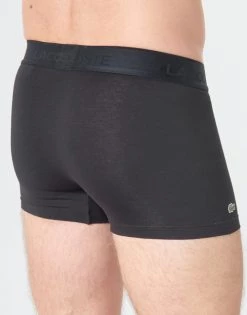 Sous-vêtements Homme Boxers Lacoste 5H3407-031 X3 Noir -Boxers Homme Soldes 16218850 500 D