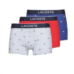 Sous-vêtements Homme Boxers Lacoste 5H3411-W3T X3 Bleu / Gris / Rouge