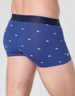 Sous-vêtements Homme Boxers Lacoste 5H3411-W3T X3 Bleu / Gris / Rouge -Boxers Homme Soldes 16218852 500 D
