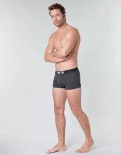 Sous-vêtements Homme Boxers Levi's MEN SOLID TRUNK PACK X2 Noir -Boxers Homme Soldes 16219026 500 C