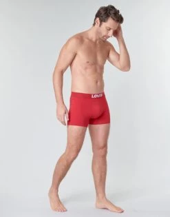 Sous-vêtements Homme Boxers Levi's MEN SOLID BASIC PACK X2 Rouge -Boxers Homme Soldes 16219030 500 C