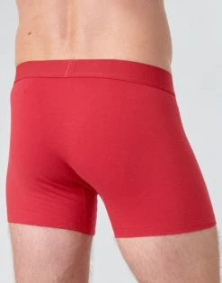 Sous-vêtements Homme Boxers Levi's MEN SOLID BASIC PACK X2 Rouge -Boxers Homme Soldes 16219030 500 D
