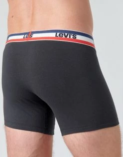 Sous-vêtements Homme Boxers Levi's MEN SPRTSWR PACK X2 Noir -Boxers Homme Soldes 16219036 500 D