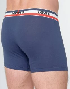 Sous-vêtements Homme Boxers Levi's MEN SPRTSWR PACK X2 Marine -Boxers Homme Soldes 16219037 500 D