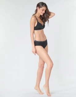 Sous-vêtements Femme Culottes & slips Sloggi SHIRT MIDI X2 Noir -Boxers Homme Soldes 16366313 500 C