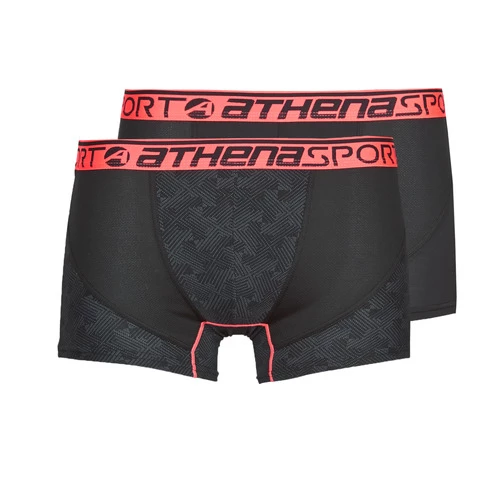 Sous-vêtements Homme Boxers Athena RUNNING X2 Noir / Bicolore 1 Sous-vêtements Homme Boxers Athena RUNNING X2 Noir / Bicolore
