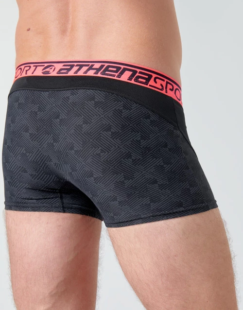 Sous-vêtements Homme Boxers Athena RUNNING X2 Noir / Bicolore 4 Sous-vêtements Homme Boxers Athena RUNNING X2 Noir / Bicolore – Image 4
