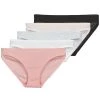 Sous-vêtements Femme Culottes & slips Petit Bateau A02GD X5 Noir / Gris / Rose / Rose / Blanc