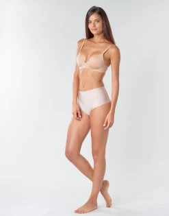 Sous-vêtements Femme Triangles / Sans armatures DIM INVISI FREE Beige -Boxers Homme Soldes 17815824 500 C