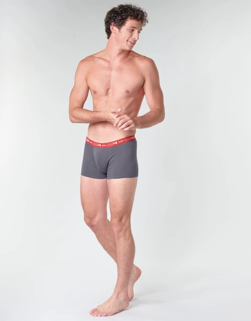 Sous-vêtements Homme Boxers DIM COTON STRETCH PACK X3 Gris / Rouge / Noir 3 Sous-vêtements Homme Boxers DIM COTON STRETCH PACK X3 Gris / Rouge / Noir – Image 3