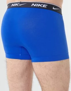 Sous-vêtements Homme Boxers Nike EVERYDAY COTTON STRETCH X3 Noir / Marine / Bleu -Boxers Homme Soldes 17817948 500 D