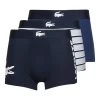 Sous-vêtements Homme Boxers Lacoste BACCKO X3 Marine / Blanc / Gris