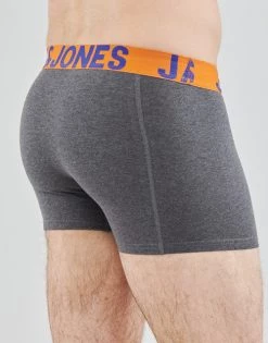 Sous-vêtements Homme Boxers Jack & Jones JACCRAZY X3 Noir / Bleu / Gris -Boxers Homme Soldes 18851820 500 D