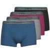 Sous-vêtements Homme Boxers Athena BASIC COTON X4 Gris / Bordeaux / Bleu / Noir