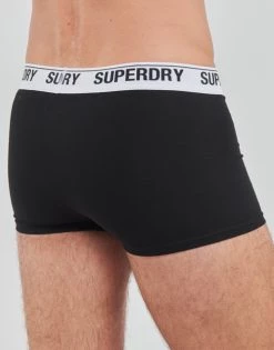 Sous-vêtements Homme Boxers Superdry TRUNK X3 Noir / Noir / Noir -Boxers Homme Soldes 19823879 500 D