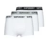 Sous-vêtements Homme Boxers Superdry TRUNK X3 Blanc / Blanc / Blanc
