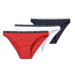 Sous-vêtements Femme Culottes & slips Tommy Hilfiger BIKINI X3 Marine / Rouge / Blanc