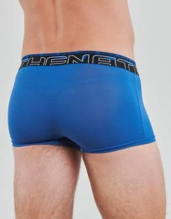 Sous-vêtements Homme Boxers Athena SECONDE PEAU X3 Noir / Bleu / Noir -Boxers Homme Soldes 21125271 500 D