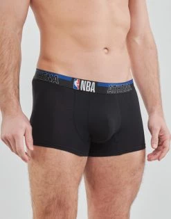 Sous-vêtements Homme Boxers Athena NBA X2 Noir / Bleu -Boxers Homme Soldes 21125276 500 C