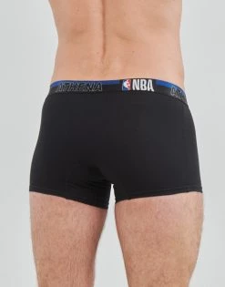 Sous-vêtements Homme Boxers Athena NBA X2 Noir / Bleu -Boxers Homme Soldes 21125276 500 D