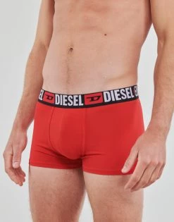 Sous-vêtements Homme Boxers Diesel DAMIEN X3 Rouge / Gris / Noir -Boxers Homme Soldes 21125443 500 C