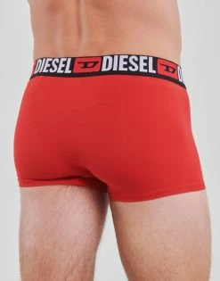 Sous-vêtements Homme Boxers Diesel DAMIEN X3 Rouge / Gris / Noir -Boxers Homme Soldes 21125443 500 D