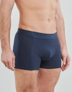 Sous-vêtements Homme Boxers Jack & Jones JACJAMES X3 Marine / Noir -Boxers Homme Soldes 21125689 500 C