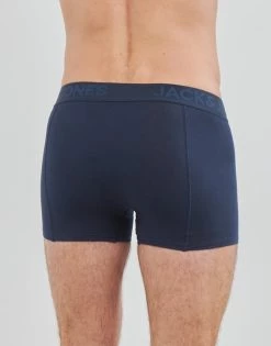 Sous-vêtements Homme Boxers Jack & Jones JACJAMES X3 Marine / Noir -Boxers Homme Soldes 21125689 500 D