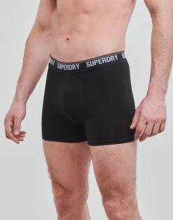 Sous-vêtements Homme Boxers Superdry BOXER TRIPLE X3 Noir / Noir / Noir -Boxers Homme Soldes 21181060 500 C