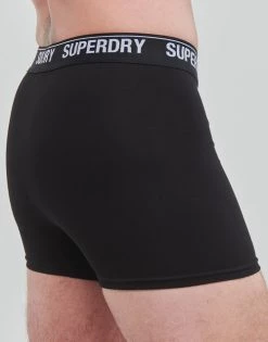 Sous-vêtements Homme Boxers Superdry BOXER TRIPLE X3 Noir / Noir / Noir -Boxers Homme Soldes 21181060 500 D